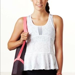American Eagle peplum workout tank